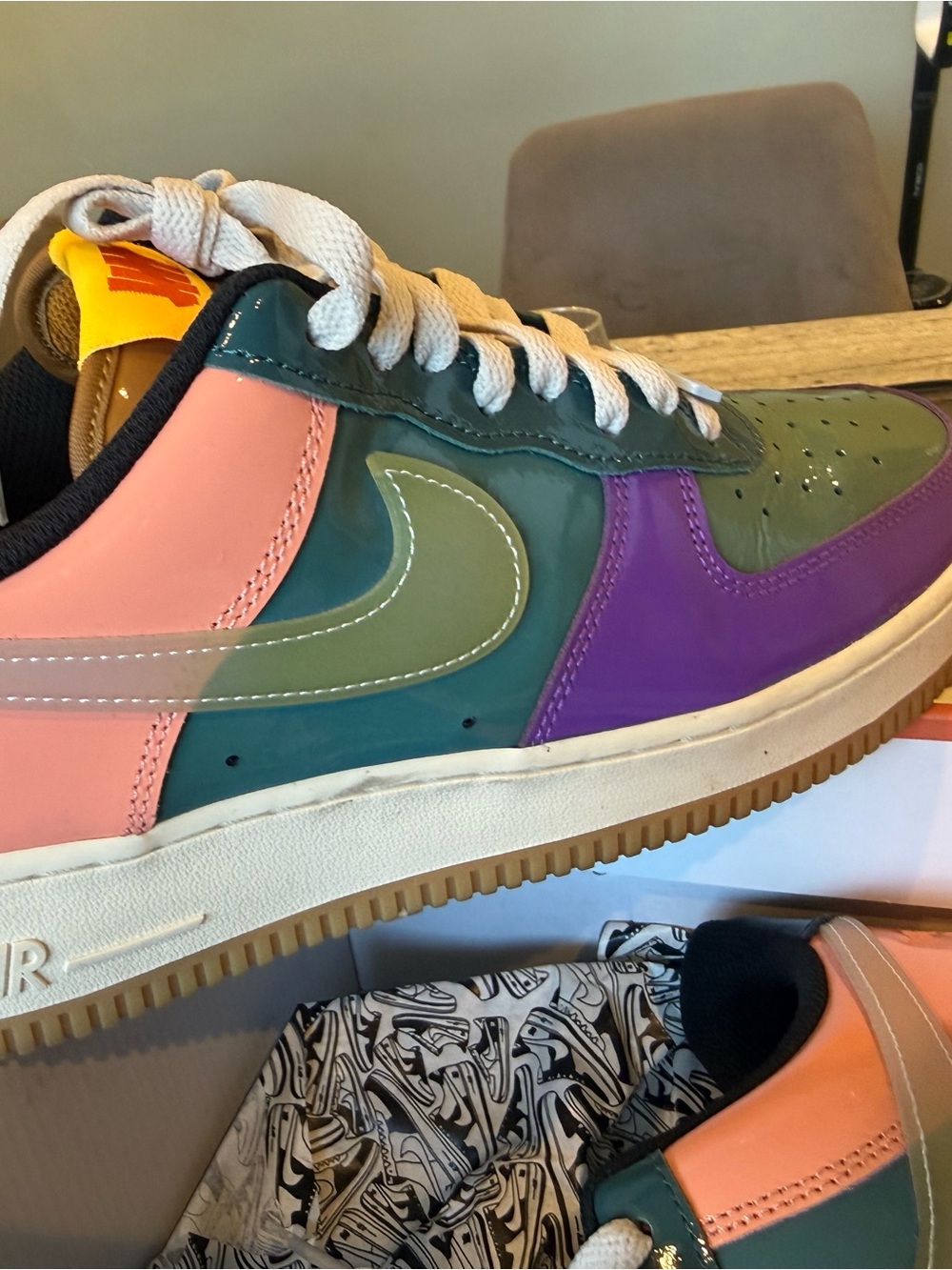 Nike Men’s Colorblock Low-Top Sneakers - Pink, Green, Purple, Teal